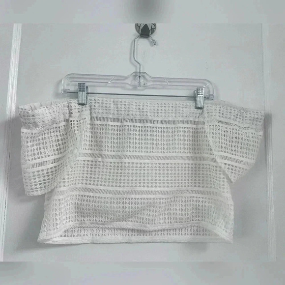 Nicholas Diamond Lace Off Shoulder Top Size 6 - Picture 1 of 5
